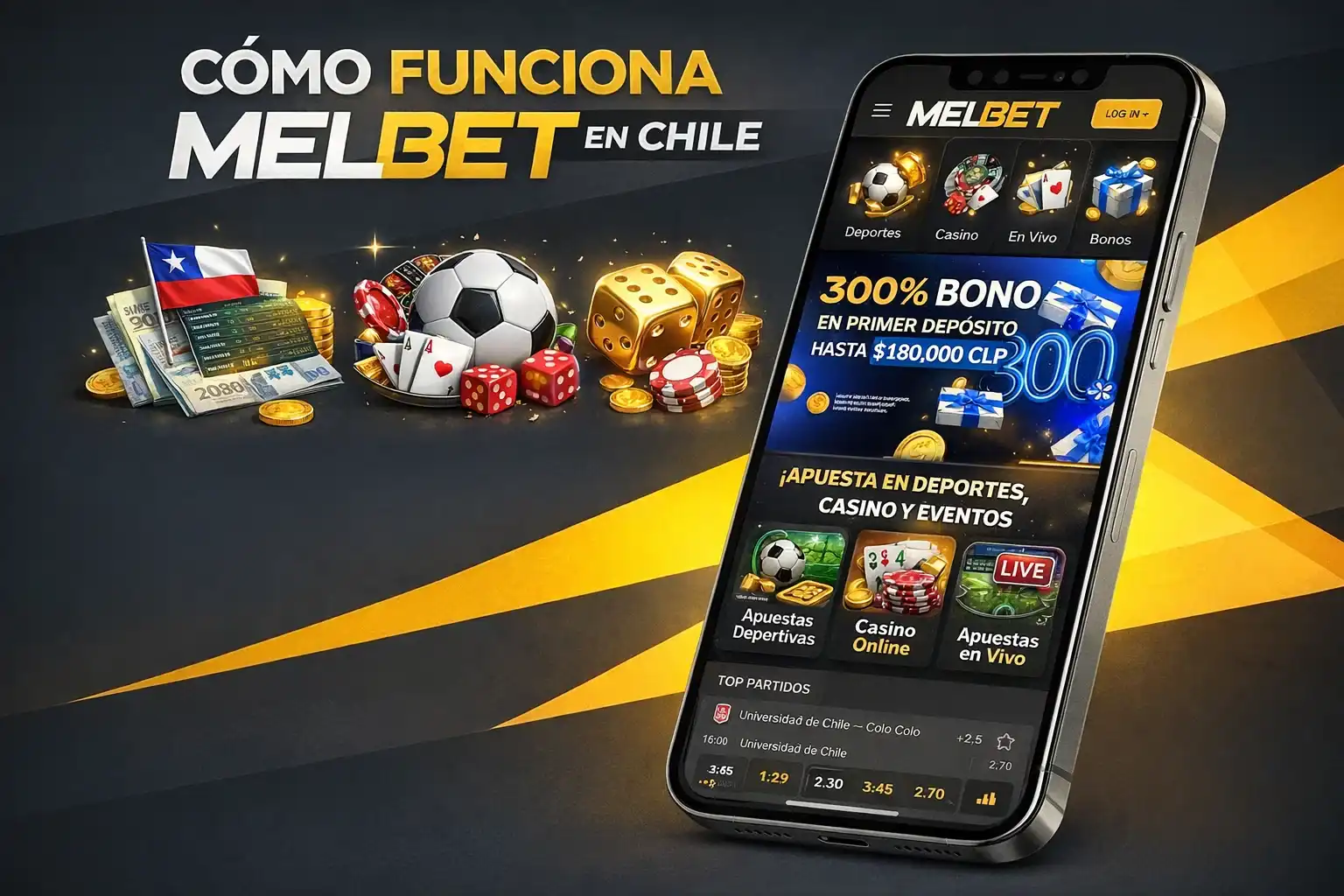 Qué ofrece Melbet para apostar y jugar en Chile