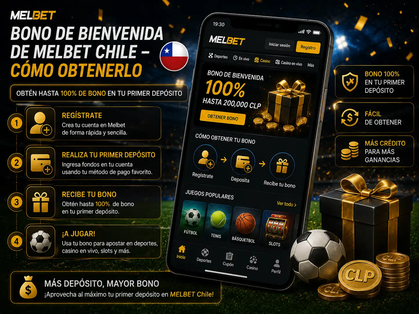Bono de Bienvenida de Melbet Chile – Cómo Obtenerlo