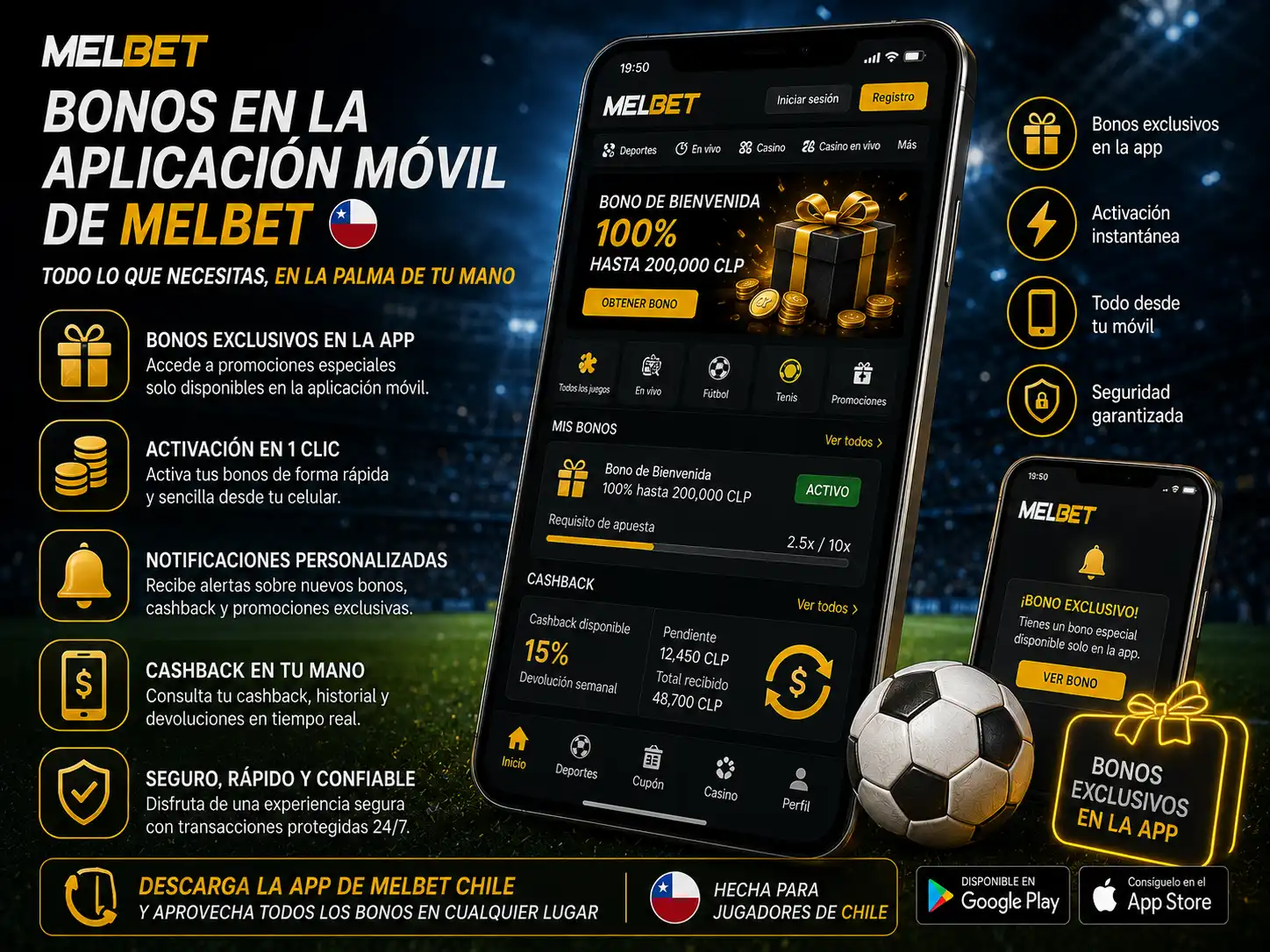 Bonos en la Aplicación Móvil de Melbet