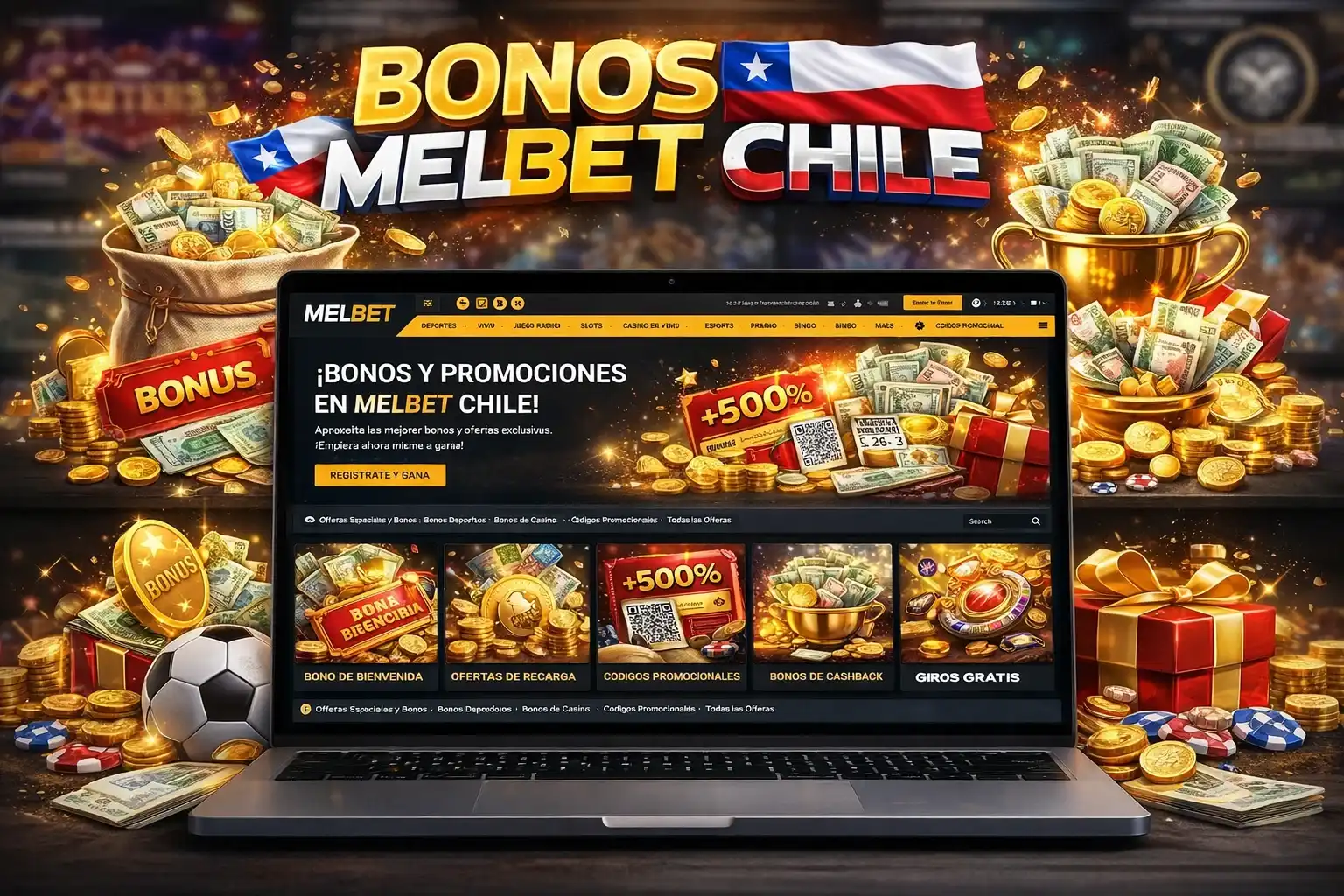 Bonos Melbet Chile: qué se puede obtener tras el registro